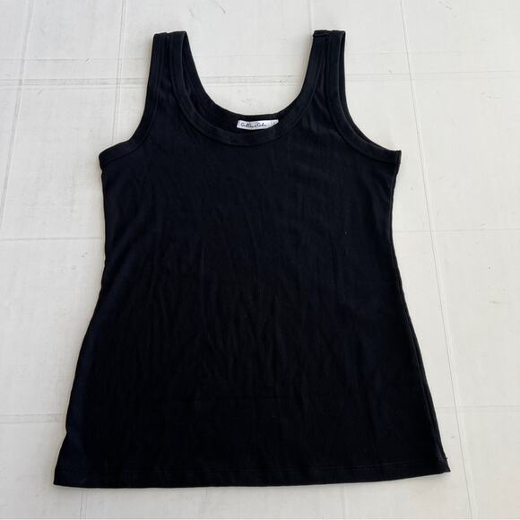 New CULTURE CODE Full Size Ribbed Round Neck Tank Top Women’s SIZE L Black - Picture 3 of 8